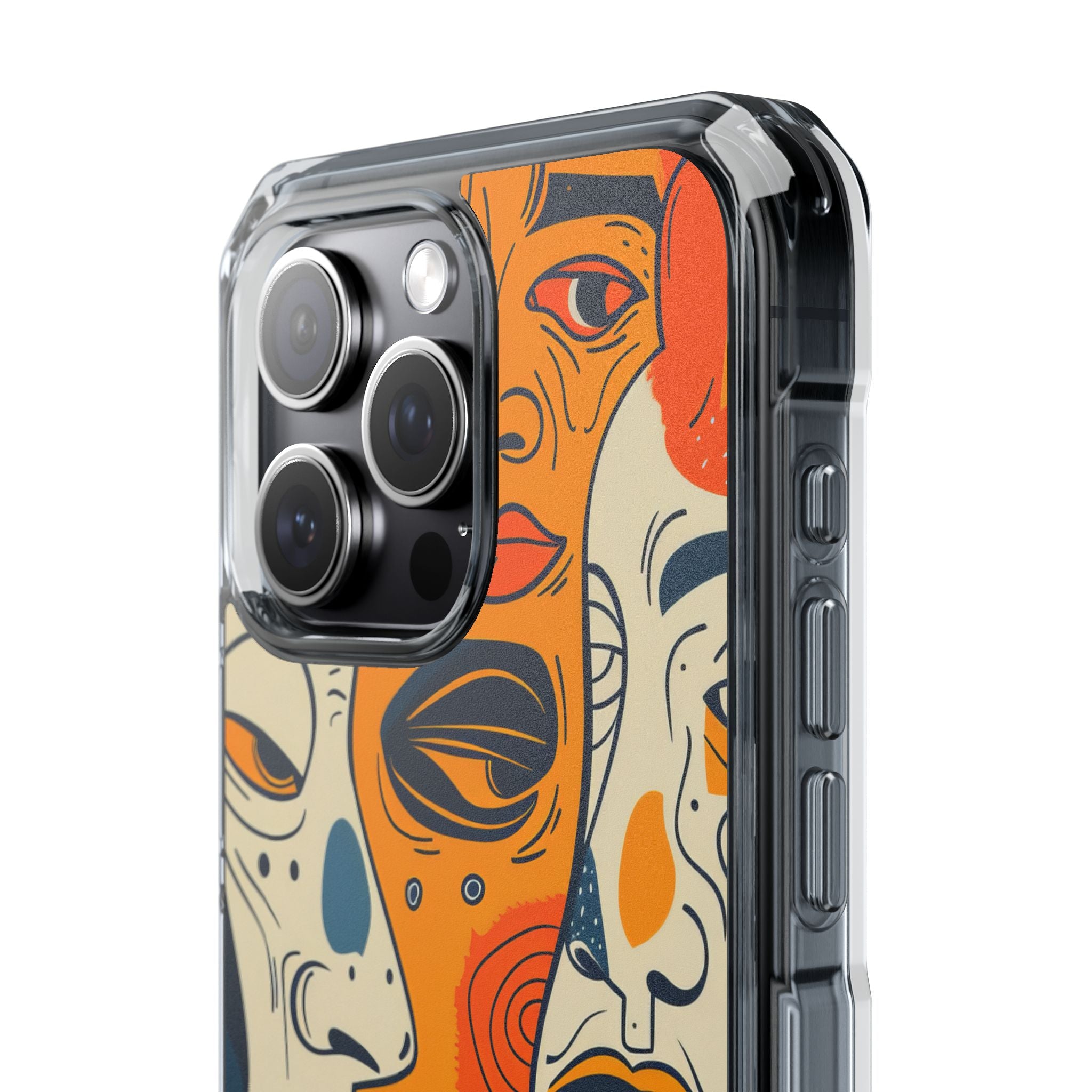 Tangled Faces Sunset iPhone 15 Pro Max Case - Impact