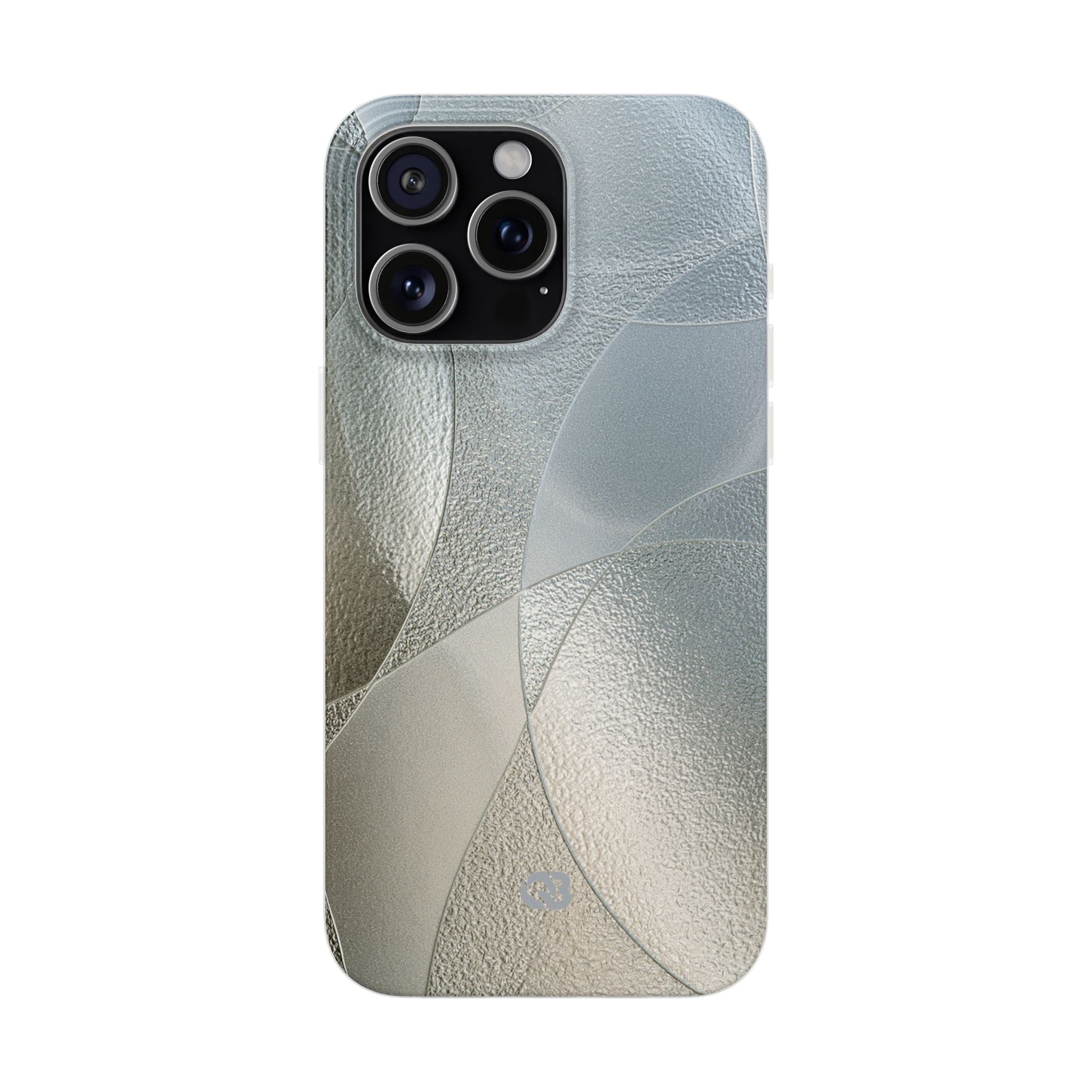 Silver Lite Phone Case for iPhone - Frosted Silver Mosaic