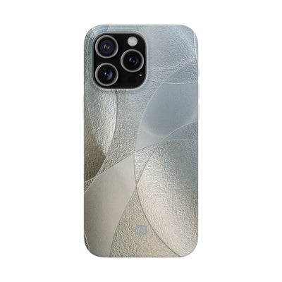Silver Lite Phone Case for iPhone - Frosted Silver Mosaic