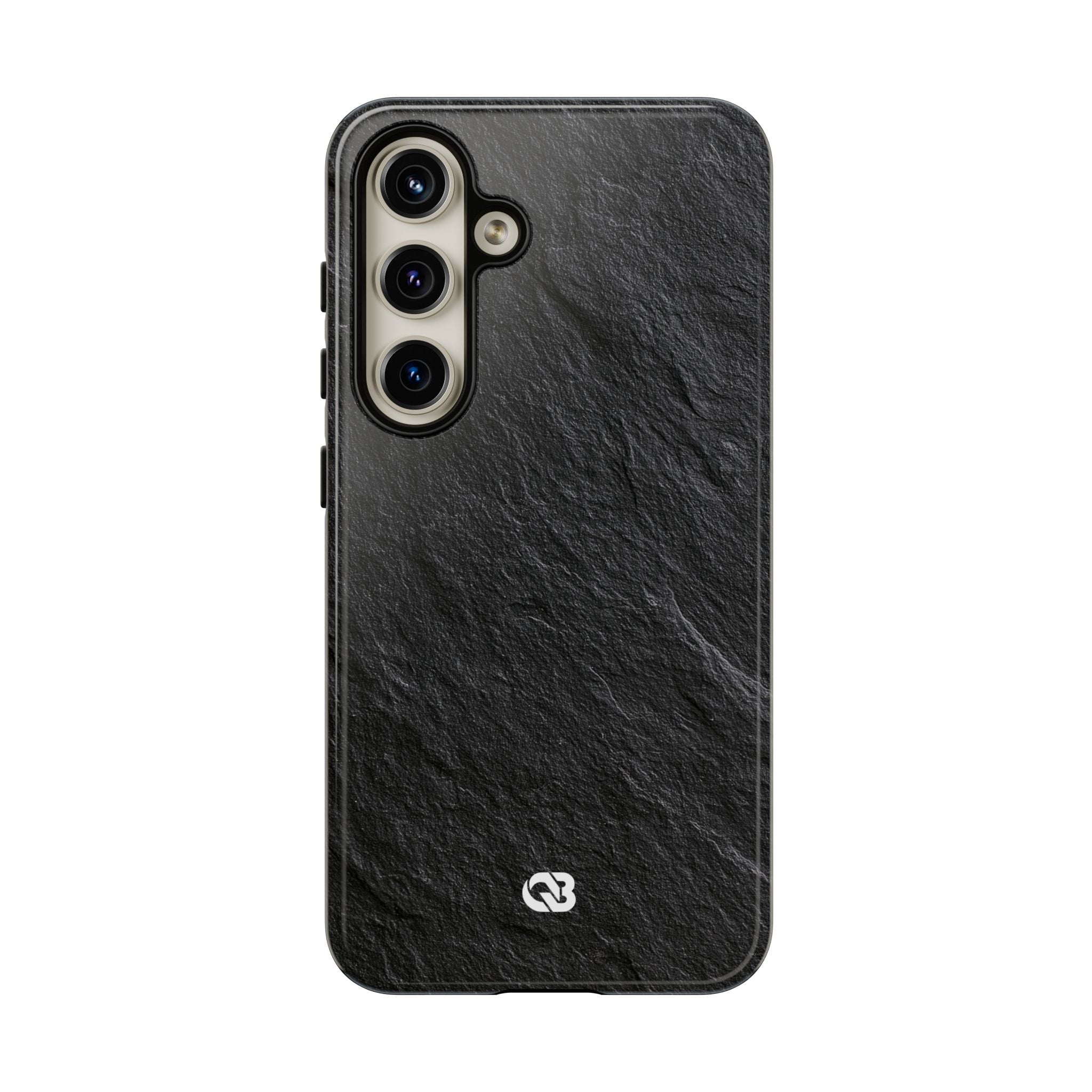 Black Tough Phone Case for Samsung - Raw Obsidian Slate
