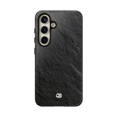 Black Tough Phone Case for Samsung - Raw Obsidian Slate