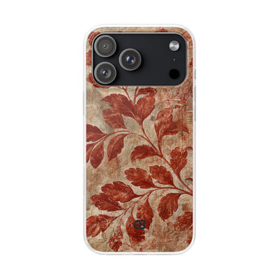 Terracotta Botanical Fresco · Lite Phone Case for iPhone ·  Red