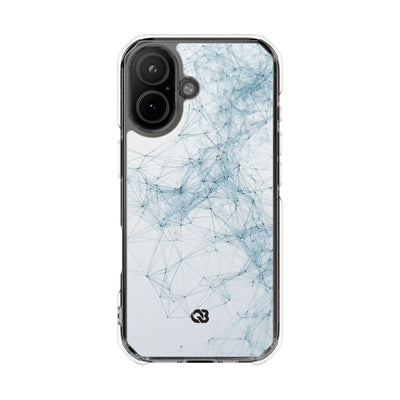 Blue Impact MagSafe Phone Case for iPhone - Glacial Neural Web