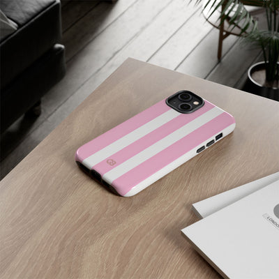 Soft Pink Stripe · Tough Coque de téléphone pour iPhone