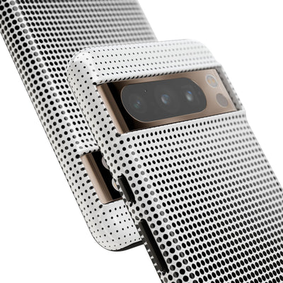 Black Tough Phone Case for Google Pixel - Obsidian Halftone Flux