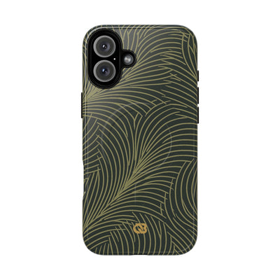 Green Tough 2.0 Magsafe Phone Case for iPhone - Dark Olive Plume