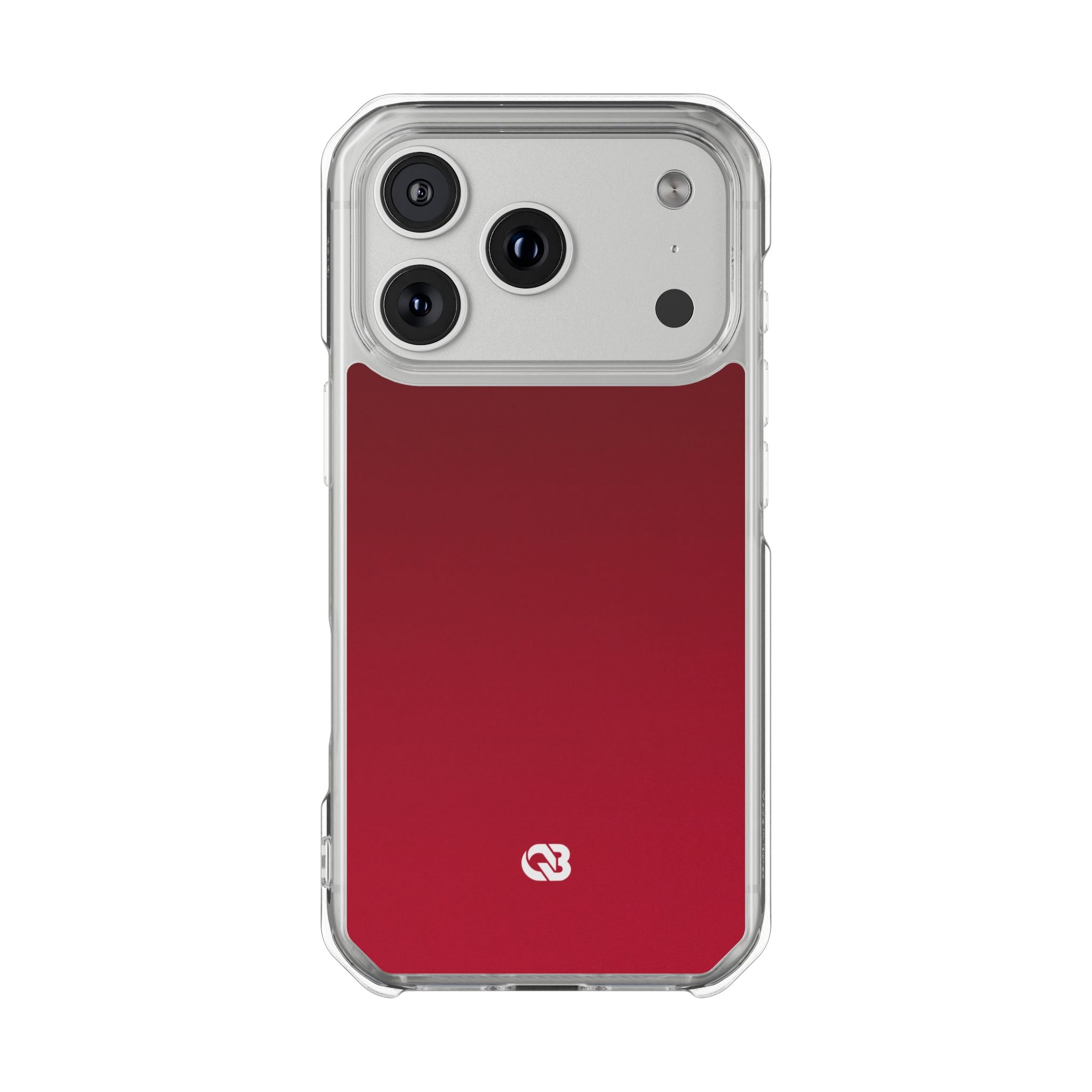 Red Impact MagSafe Phone Case for iPhone - Crimson Velvet Fade
