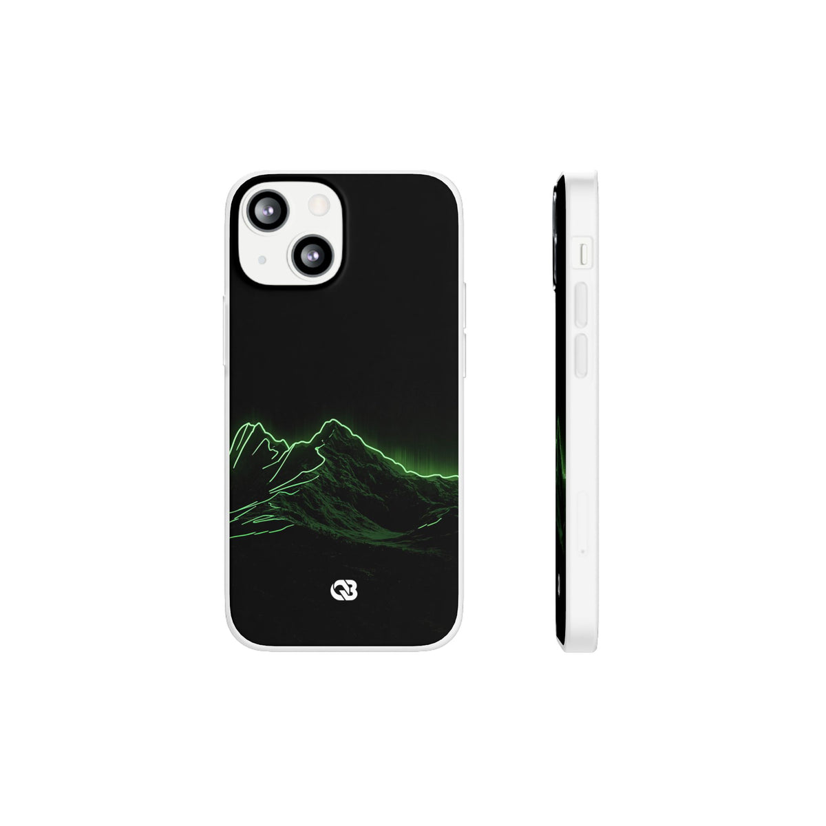 Nordic Mountain Contour · Lite Phone Case for iPhone ·  Black