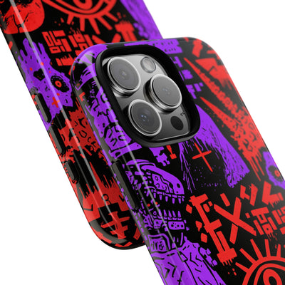 Underground Cyber Glyphs · Tough Phone Case for iPhone · Black
