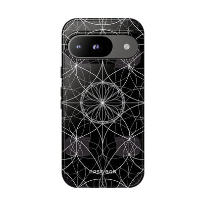 Strahlender Blütenblatt-Orbit Google Pixel 9 Case - Tough