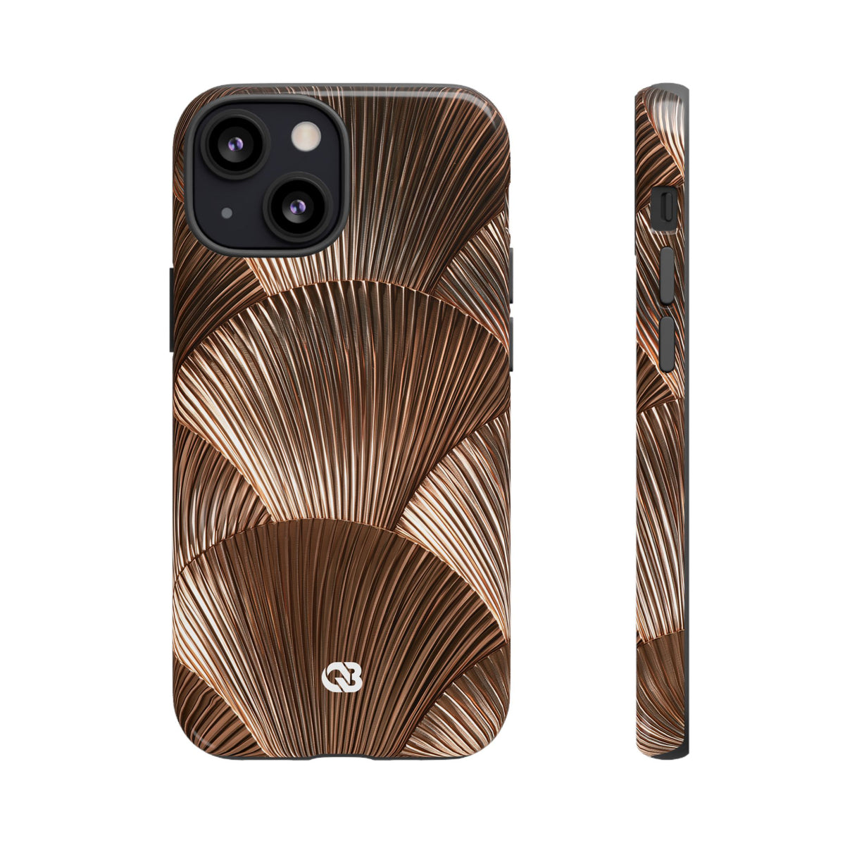 Rose Gilded Fan · Tough Phone Case for iPhone · Gold