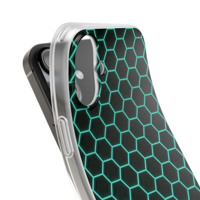 Neon Hex Spectrum · Lite Phone Case for iPhone ·  Teal