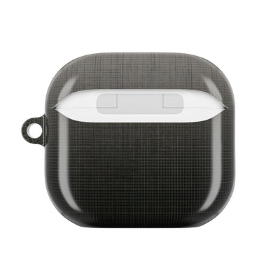 Monochrome Metric Grid · Hard Case for AirPods & AirPods Pro · Black