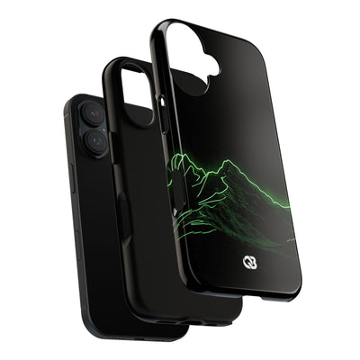 Nordic Mountain Contour · Tough Phone Case for iPhone · Black
