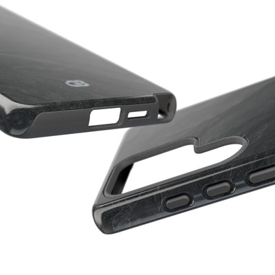 Black Tough Phone Case for Samsung - Midnight Slate Ridge
