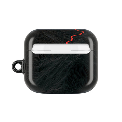 Crimson Ridge Pass · Hard Case for AirPods & AirPods Pro · Black