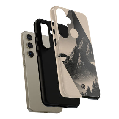 Beige Tough Phone Case for Samsung - Obsidian Summit Parchment