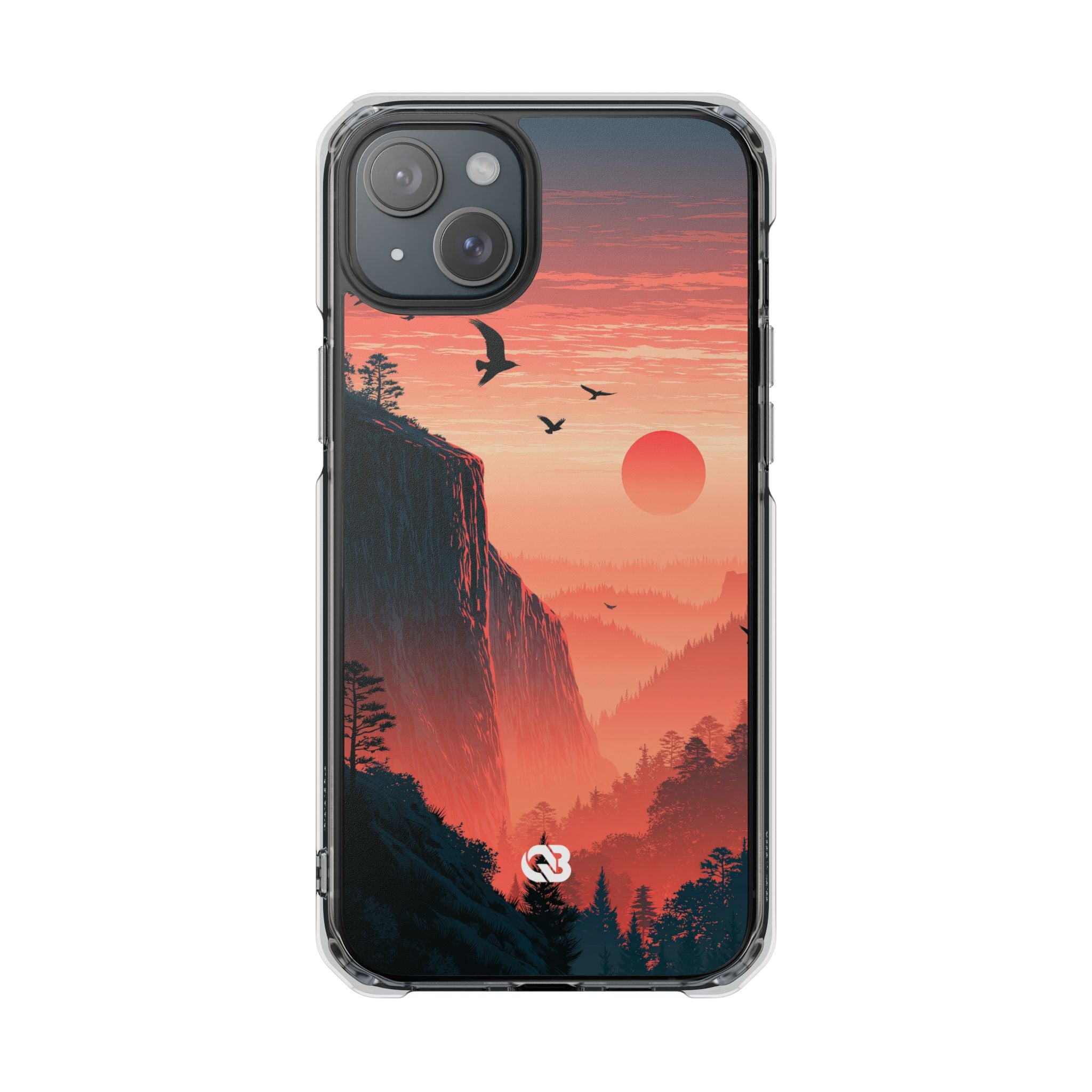 Orange Impact MagSafe Phone Case for iPhone - Crimson Ridge Flight