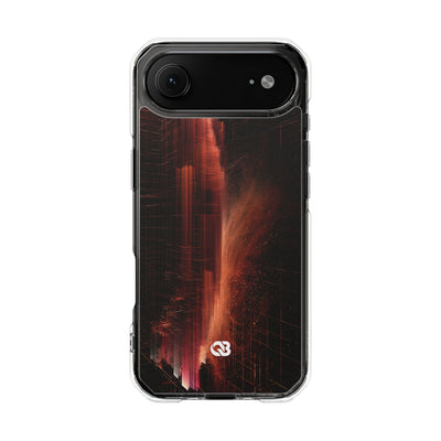 Luminous Monolith · Clear Impact Magnetic Phone Case for iPhone · Black