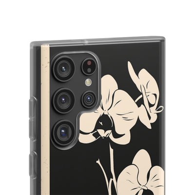 Black Lite Phone Case for Samsung - Obsidian Bone Orchid