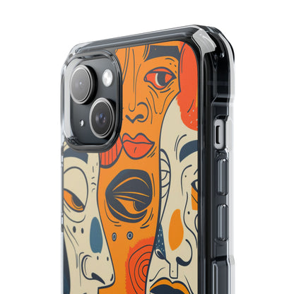 Tangled Faces Sunset iPhone 15 Plus Case - Impact