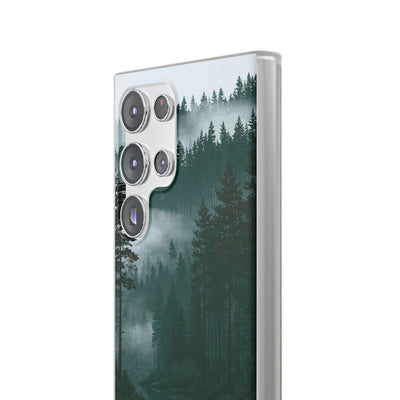 Green Lite Phone Case for Samsung - Misty Evergreen Mirror