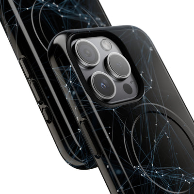 Black Tough 2.0 Magsafe Phone Case for iPhone - Arctic Neural Mesh