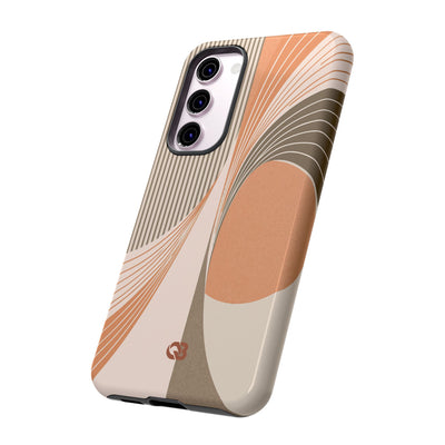 Orange Tough Phone Case for Samsung - Desert Arc Horizon