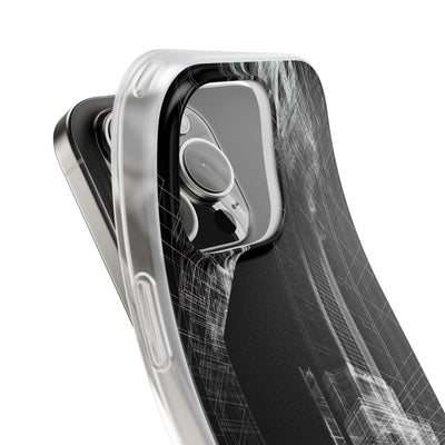 Black Lite Phone Case for iPhone - Ghost Urban Wireframe