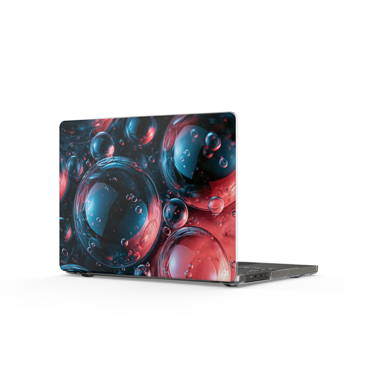 Aqua Gel Spheres · Clear Hard Case for MacBook · Blue