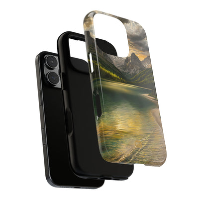 Gilded Mountain Lake · Tough Phone Case for iPhone