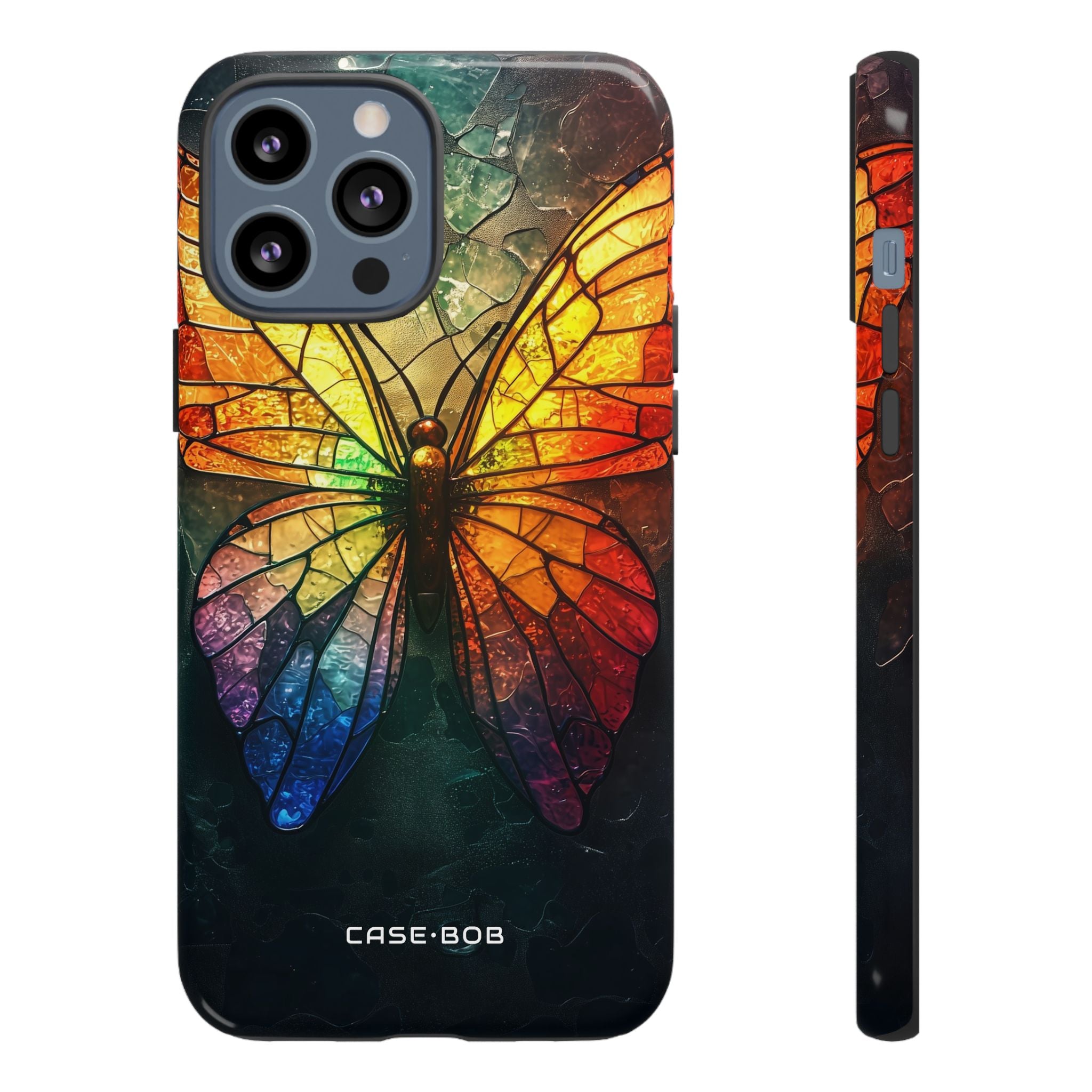 Stained Glass Butterfly iPhone 13 Pro Max Case - Tough