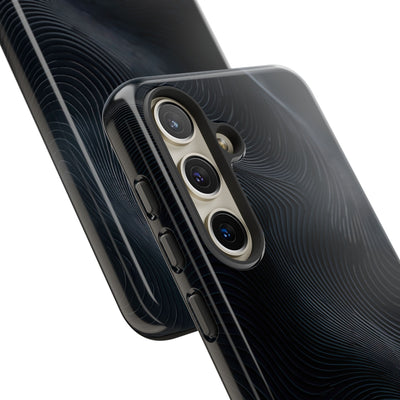 Black Tough Phone Case for Samsung - Obsidian Ridge Flux