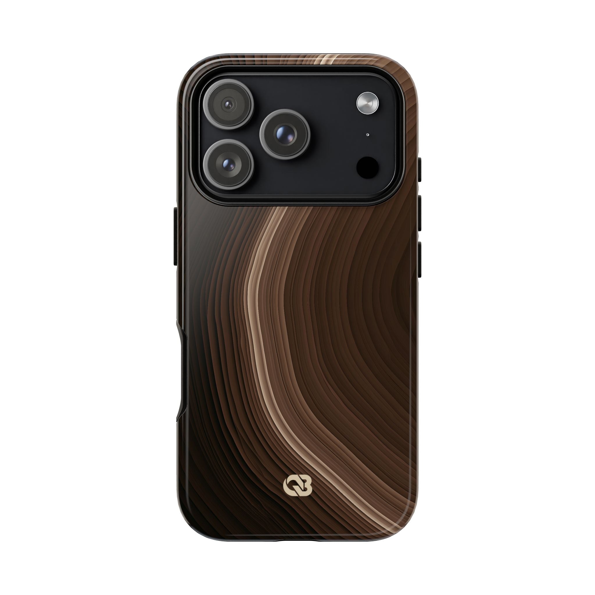 Brown Tough Phone Case for iPhone - Bronzed Canyon Relief