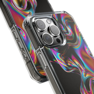 Purple Impact MagSafe Phone Case for iPhone - Liquid Neon Chrome