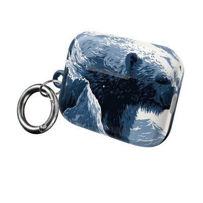 Fjord Summit Bear · Hard Case for AirPods & AirPods Pro · Blue