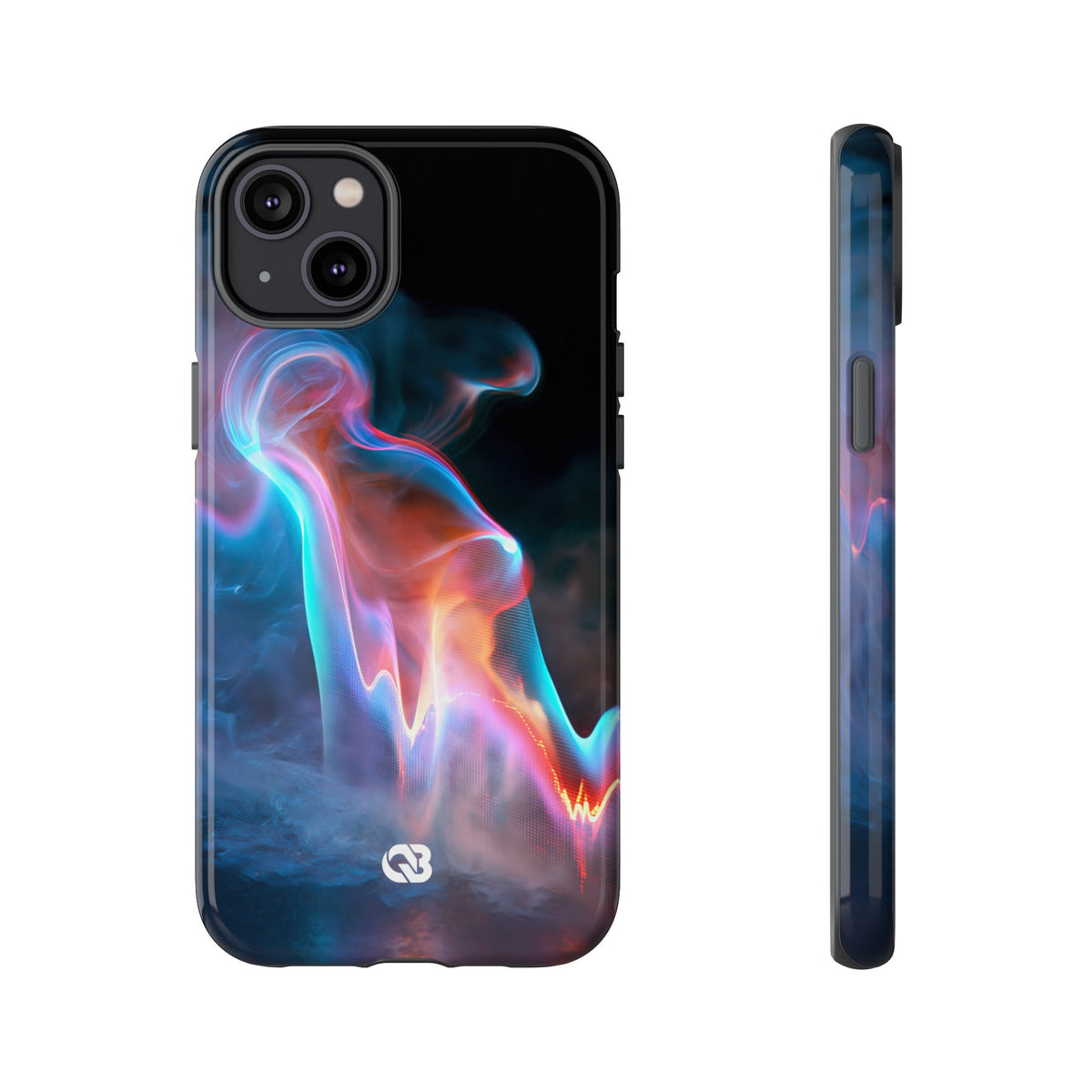 Neon Waveform · Tough Phone Case for iPhone · Black