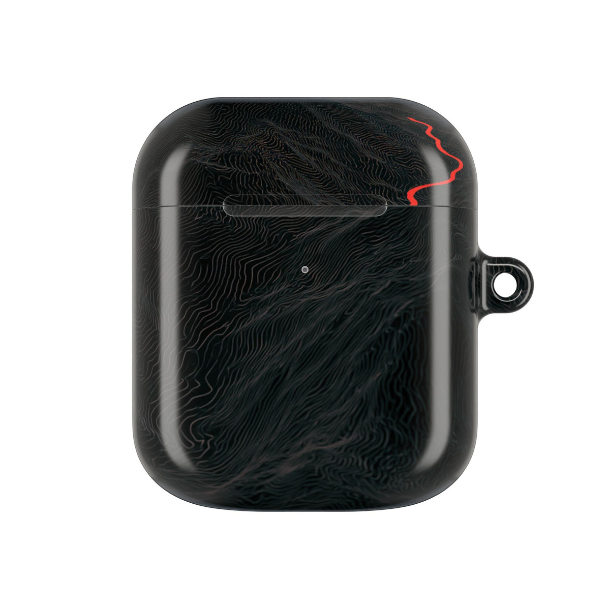 Crimson Ridge Pass · Hard Case for AirPods & AirPods Pro · Black