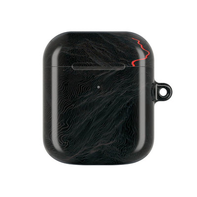 Crimson Ridge Pass · Hard Case for AirPods & AirPods Pro · Black