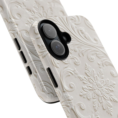 Sculpted Acanthus Relief · Tough Phone Case for iPhone · White