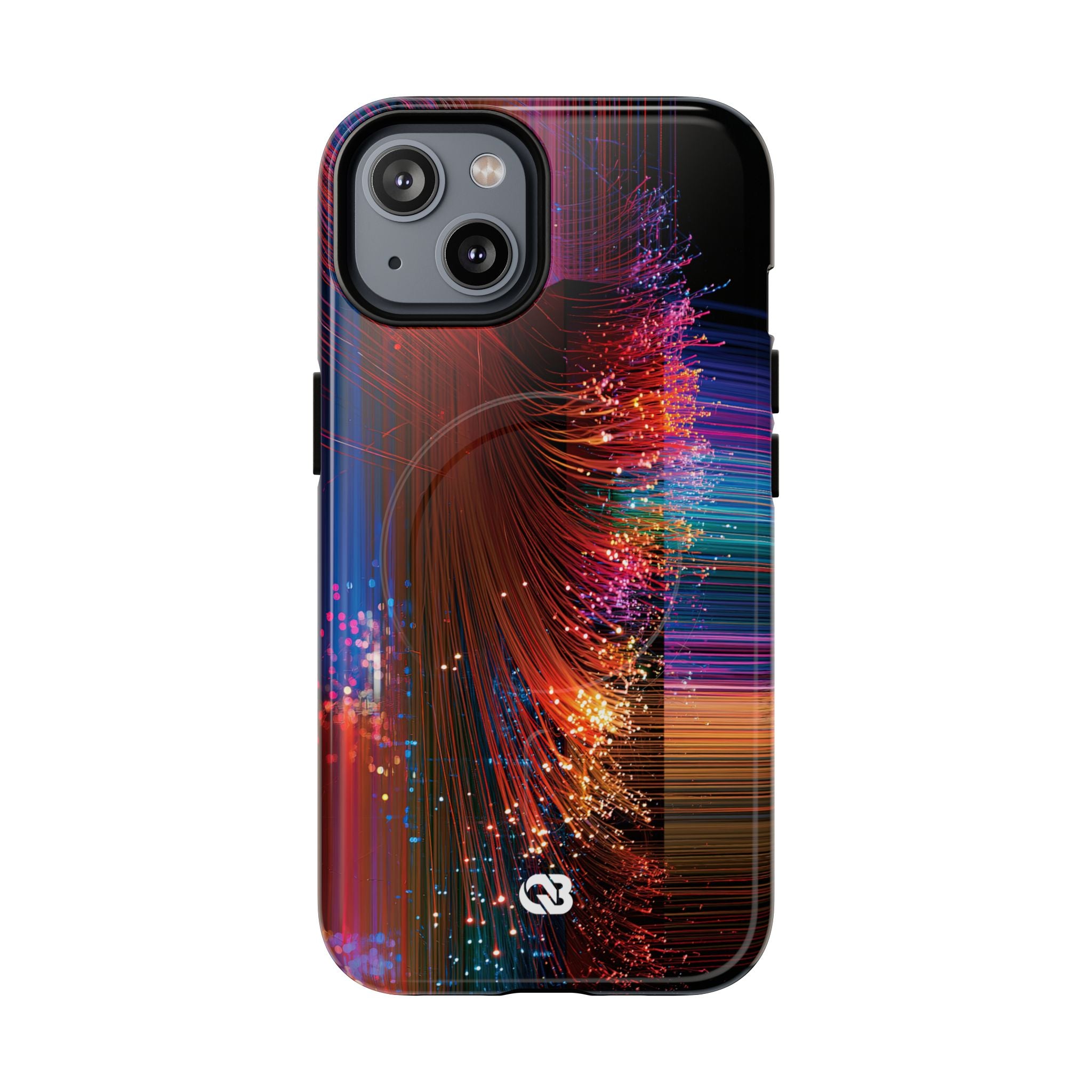 Black Tough 2.0 Magsafe Phone Case for iPhone - Cyber Optic Streak