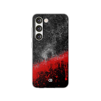 Crimson Noir Drip · Lite Phone Case for Samsung · Black