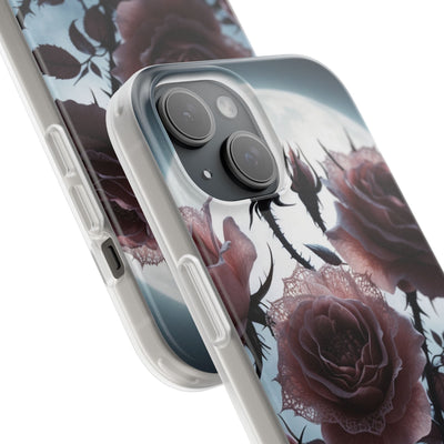 Lunar Lace Petals · Soft Coque de téléphone pour iPhone