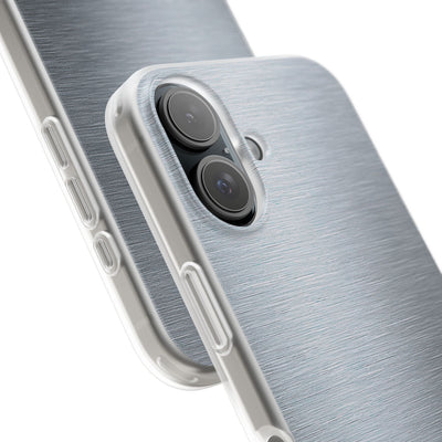 Silver Lite Phone Case for iPhone - Satin Chrome Grain