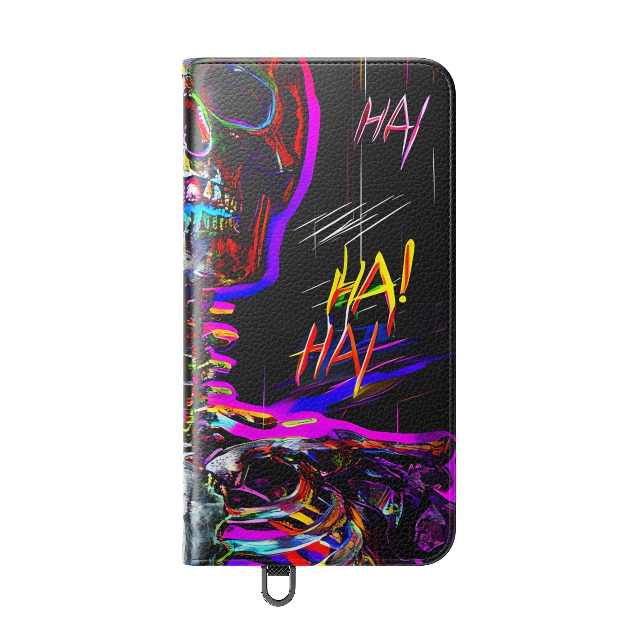 Neon Skeleton Laughter - Samsung S24 Plus Case - Wallet