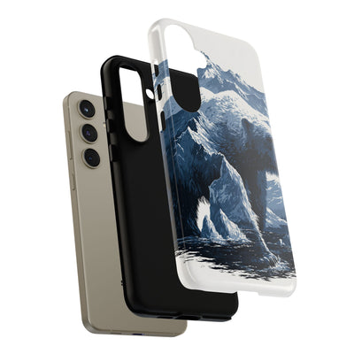 Fjord Summit Bear · Tough Phone Case for Samsung · Blue