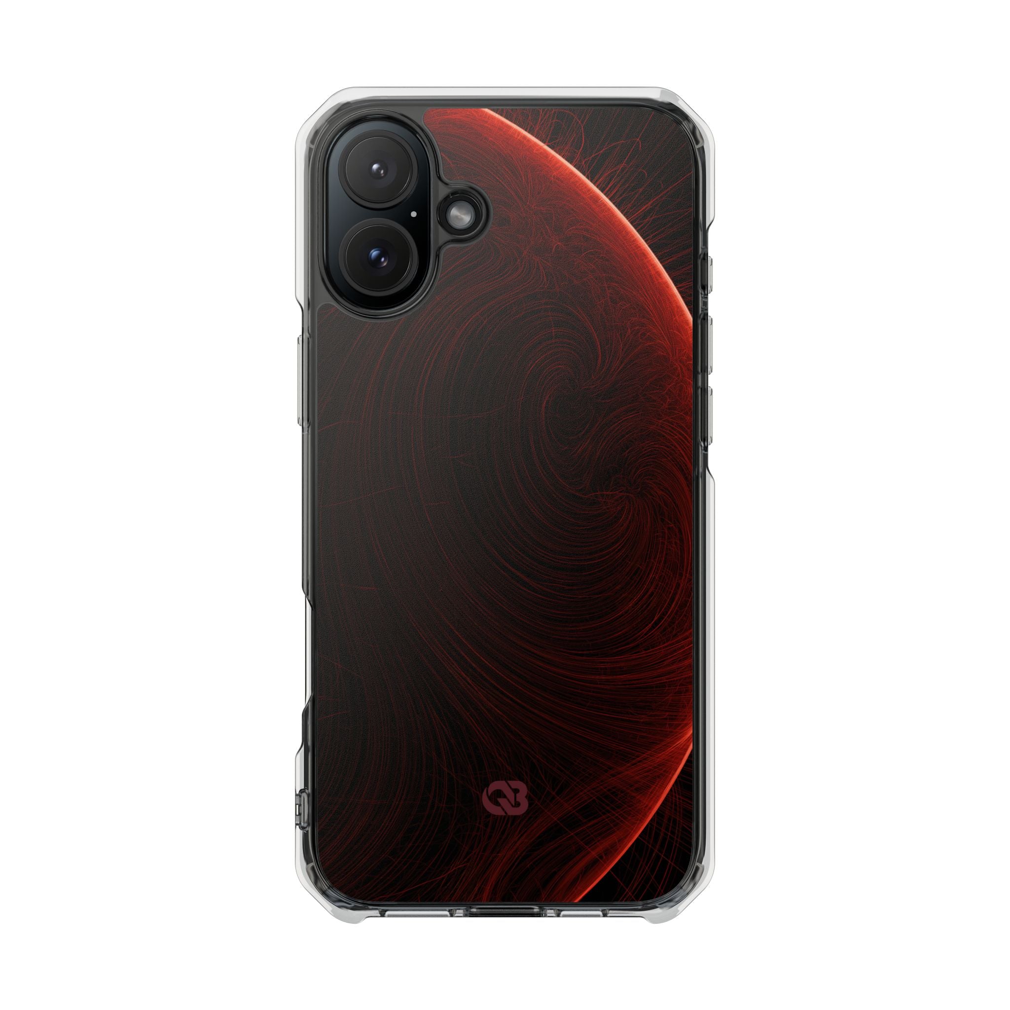 Red Impact MagSafe Phone Case for iPhone - Crimson Flare Flux