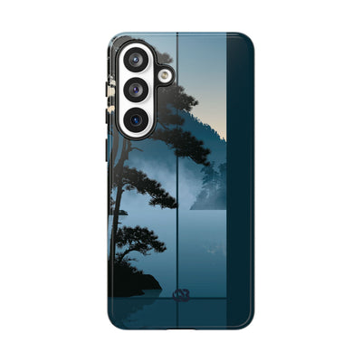 Blue Tough Phone Case for Samsung - Kyoto Mist Pine