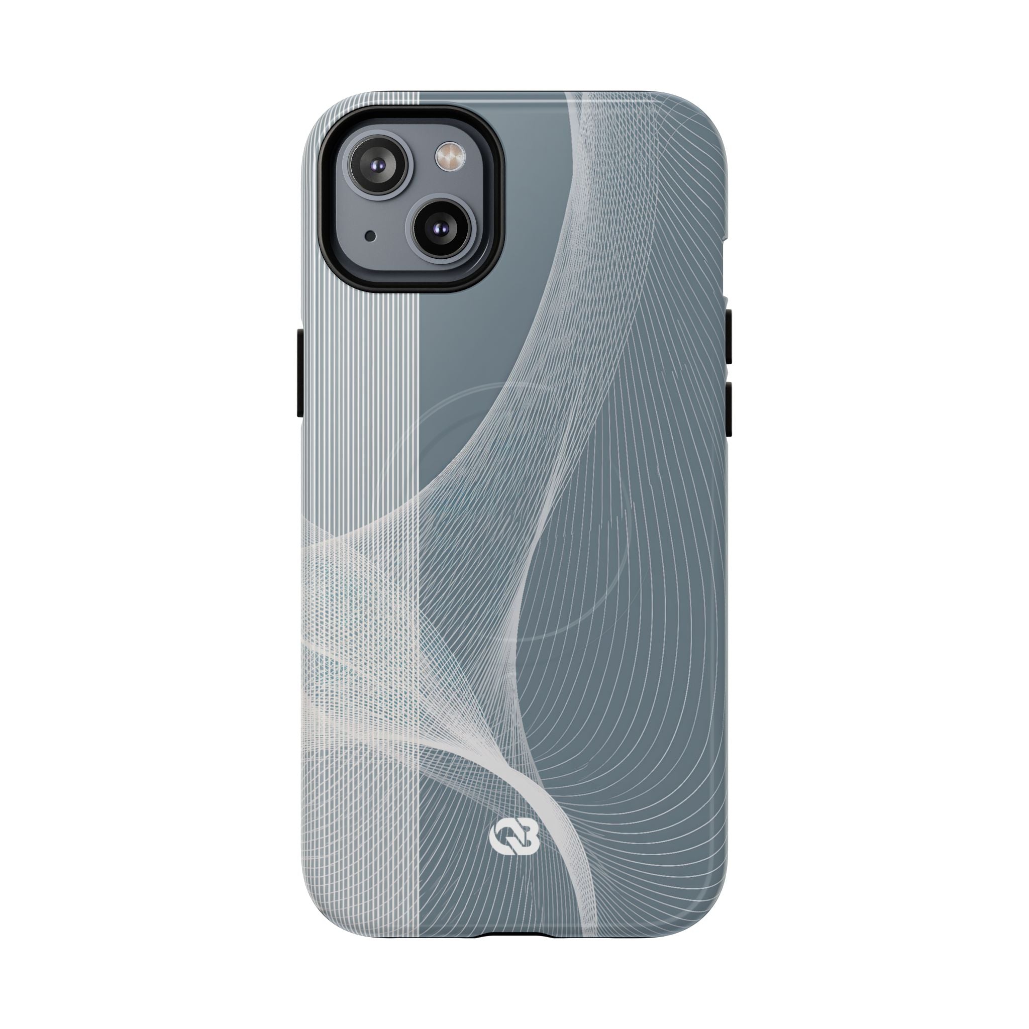 Grey Tough 2.0 Magsafe Phone Case for iPhone - Slate Mesh Horizon