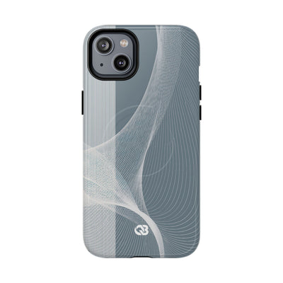 Grey Tough 2.0 Magsafe Phone Case for iPhone - Slate Mesh Horizon